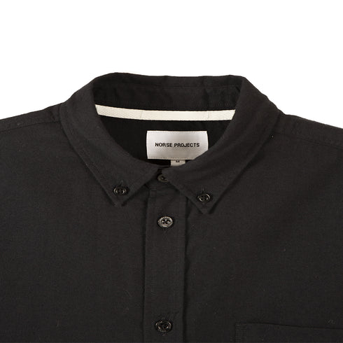Norse Projects Anton Brushed Flannel Black N40-0467 Degli Uberti